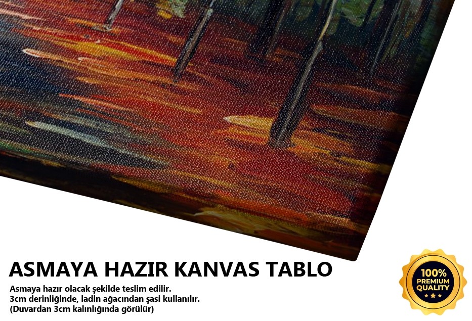 Ağaçlı Yolda Yürüyüş Tablo