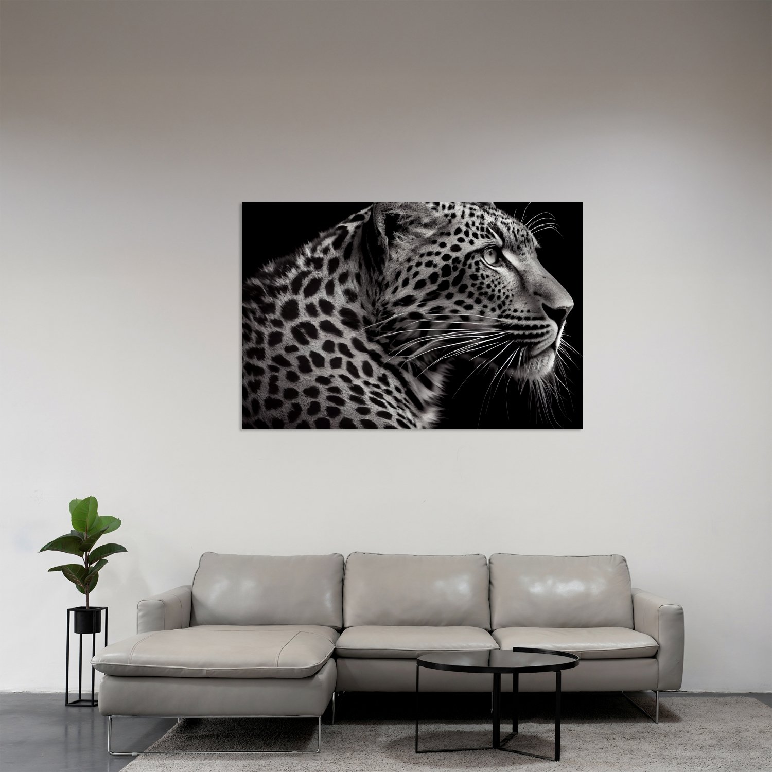 Siyah Beyaz Leopar