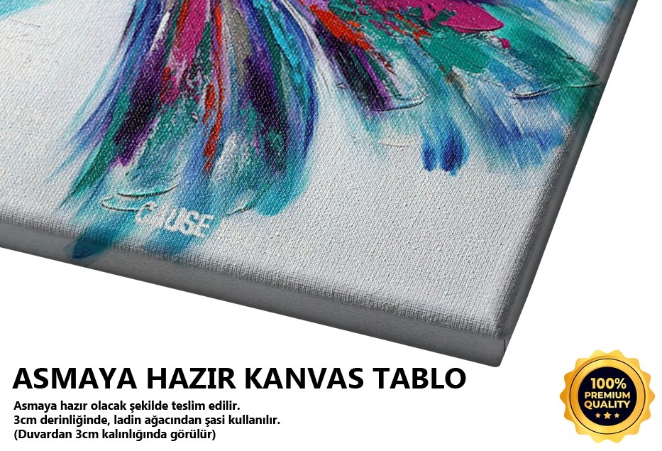 Renkli Kelebek Tablo