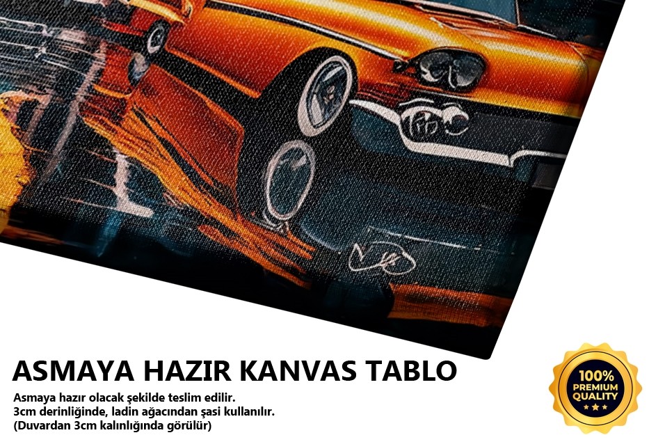 Retro Burger Dükkanı Önü Araba