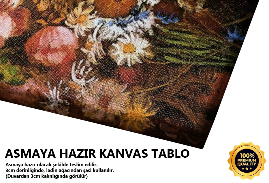 Vazoda Çiçekler Tablo