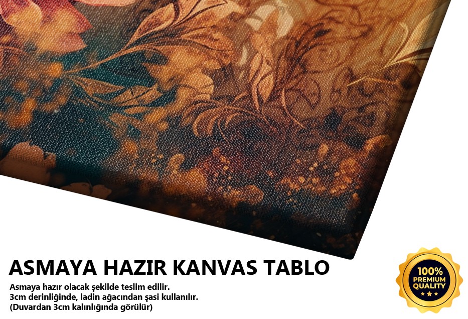 Klasik Çiçekli Duvar Kağıdı
