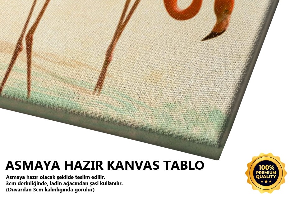 Üçlü Flamingo Sol Tablo