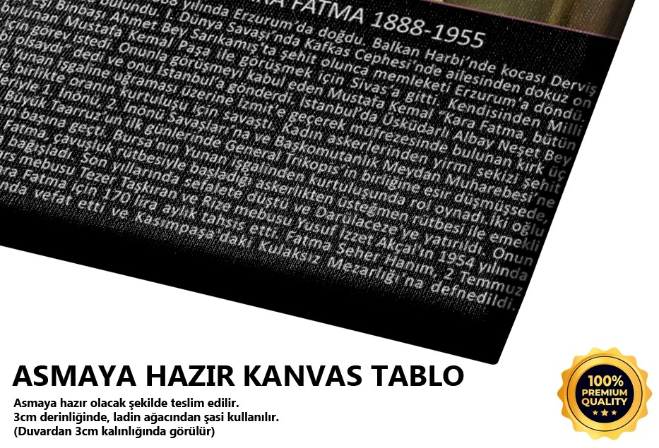 Fatma Seher Erden - (Kara Fatma) 1888-1955 Tablo