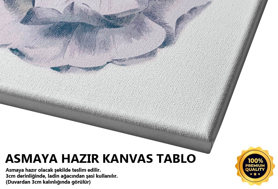 Mavi Çiçek Tablo