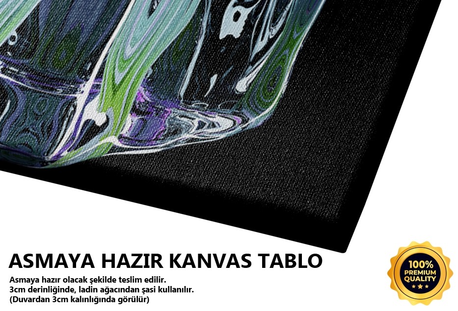 Buz Küpü İçinde Renkli Çiçekler