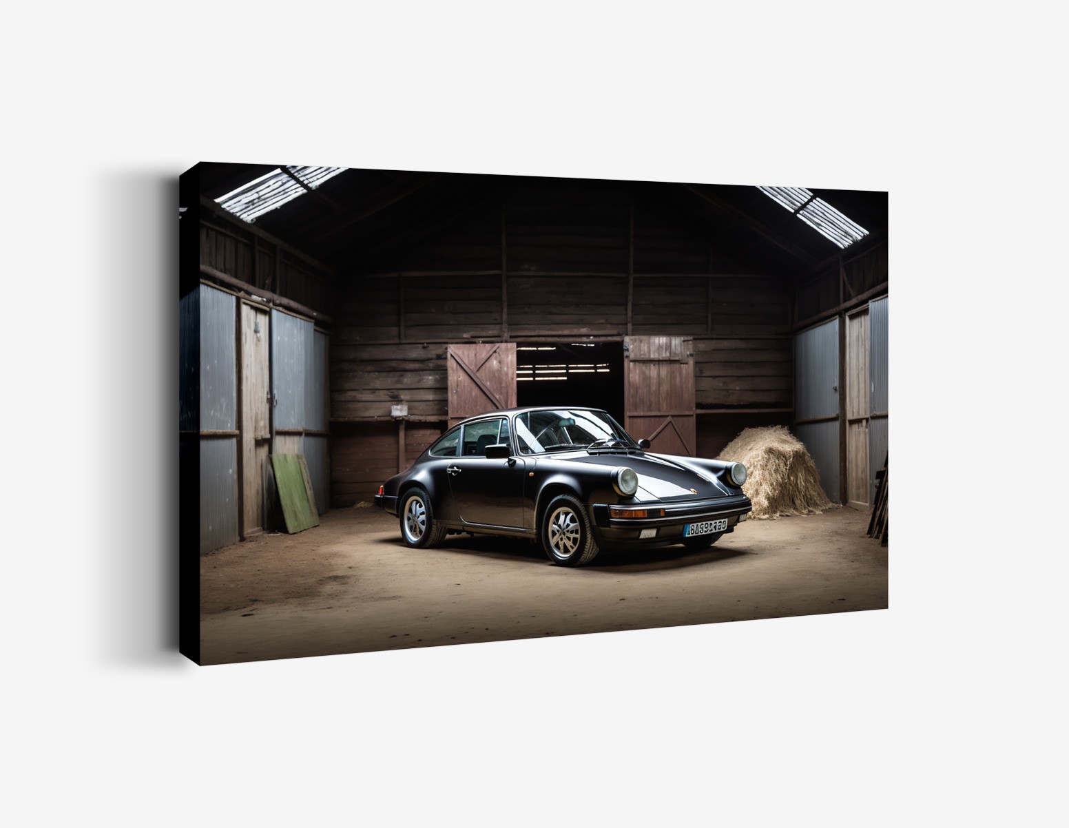 Porsche ve Ahşap Garaj