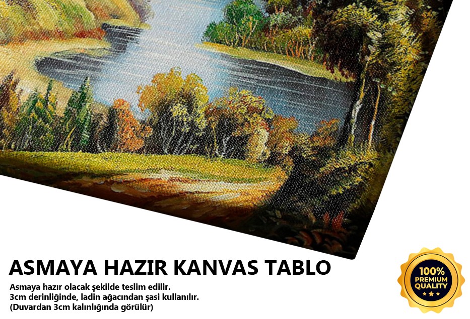 Ağaçlar Arasından Manzara Tablo