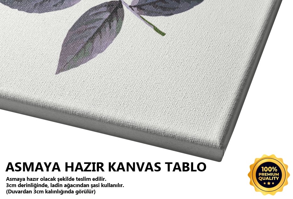 Mavi Çiçek Tablo