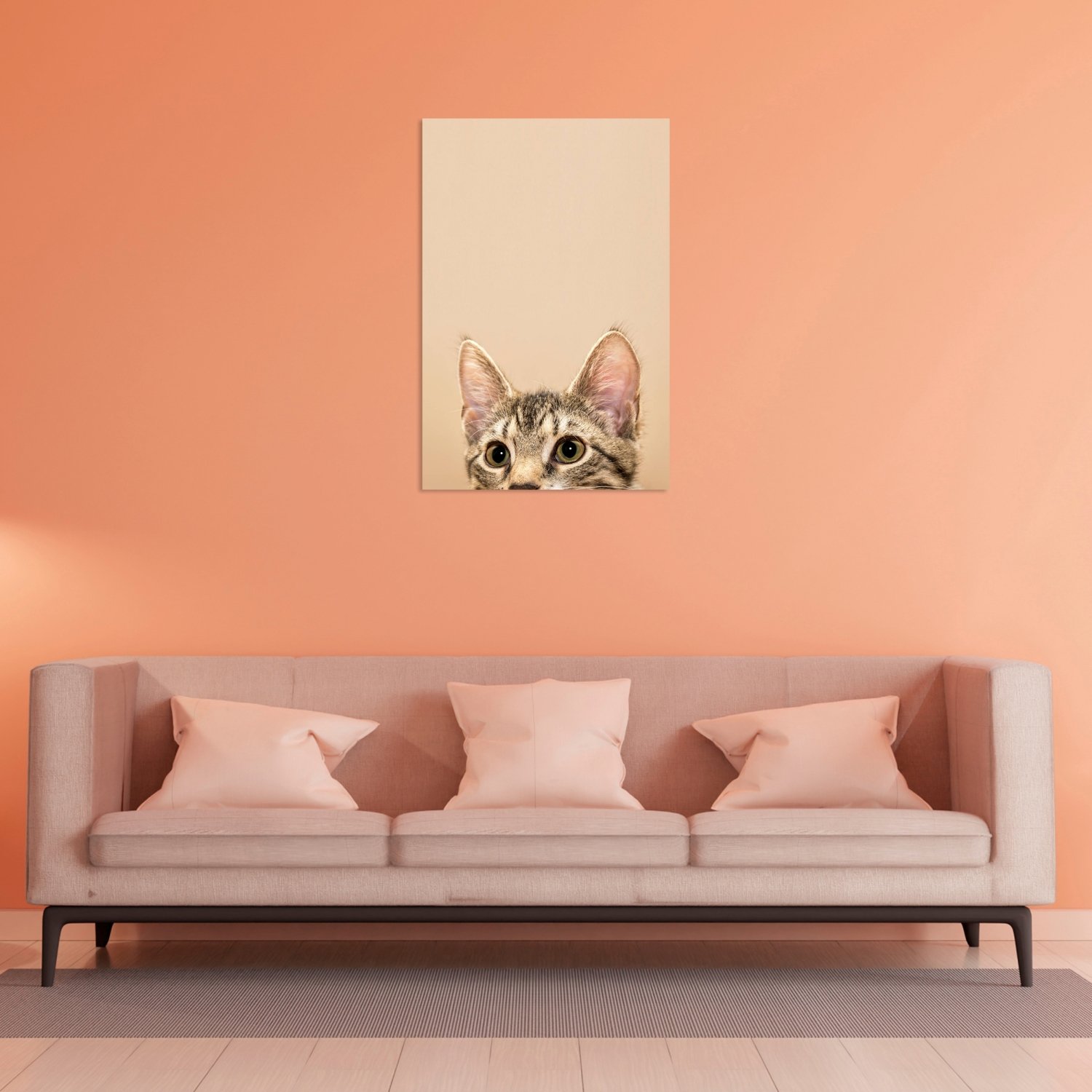 Kedi Gözü Pembe Tablo