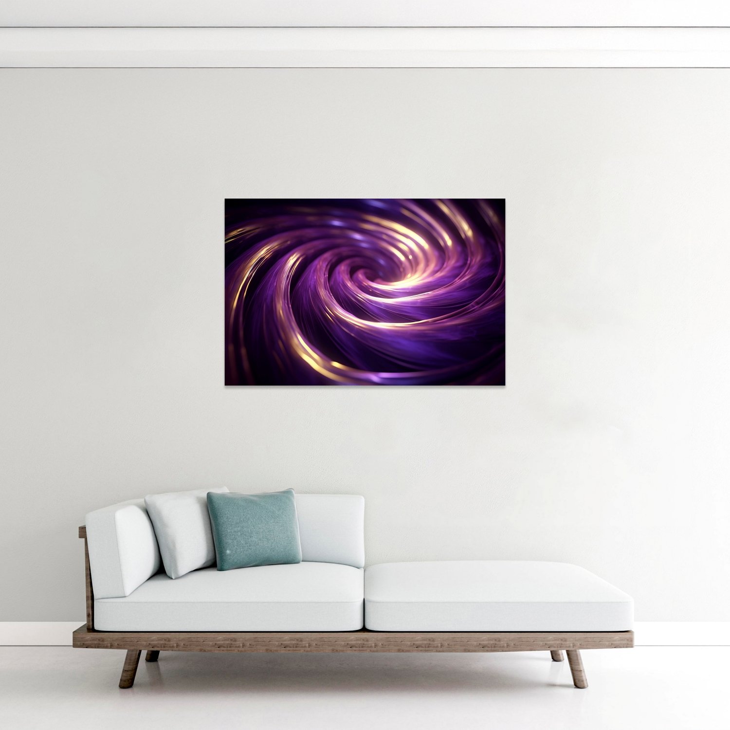 Mor Spiral Enerji Deseni