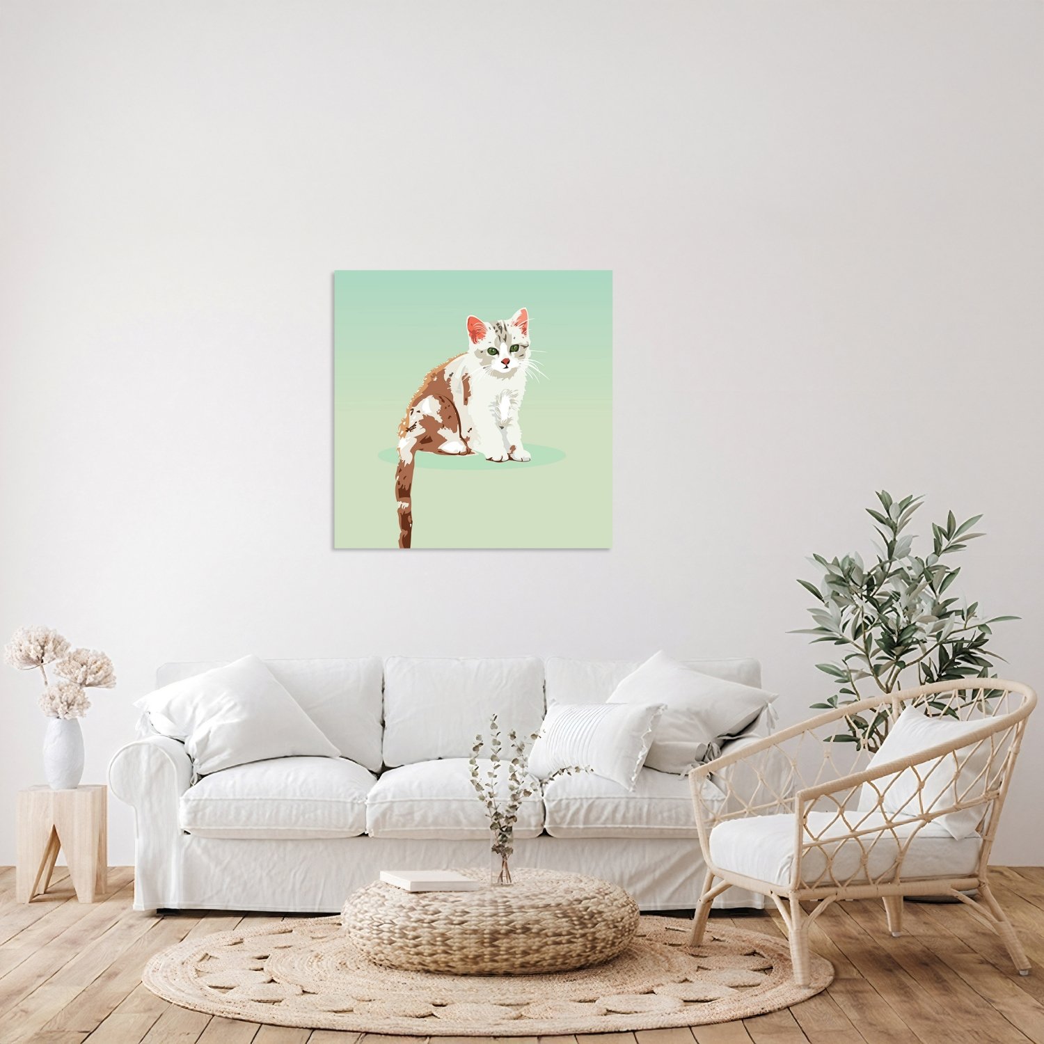Sarı Kedi Tablo