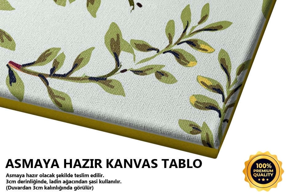 Kare Beyaz Çiçek 1 Tablo