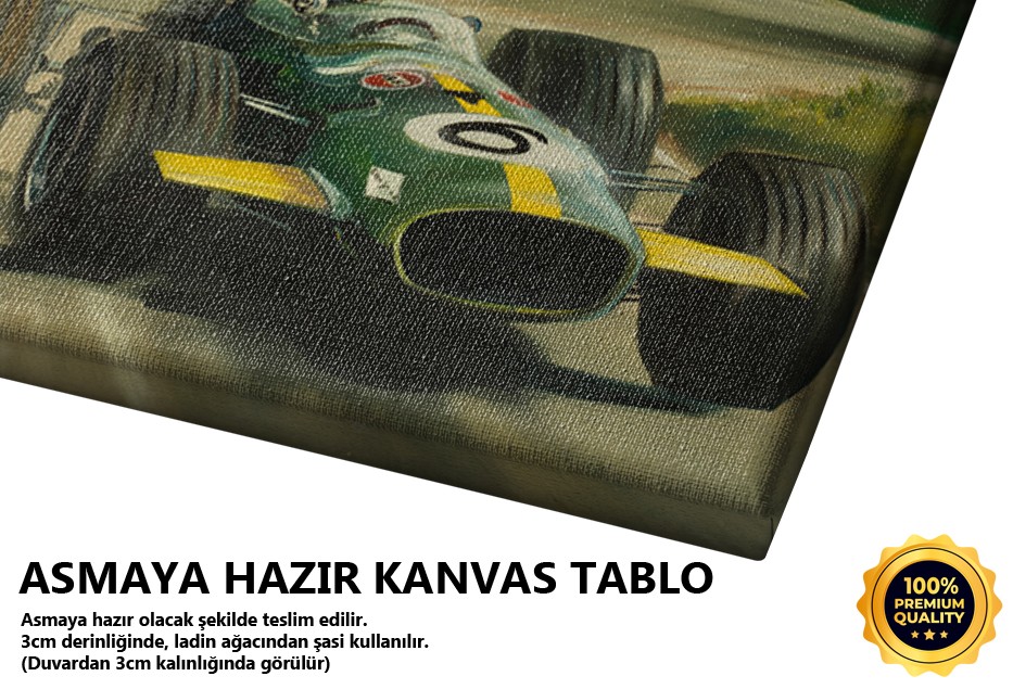 Formula Aracı Yağlıboya