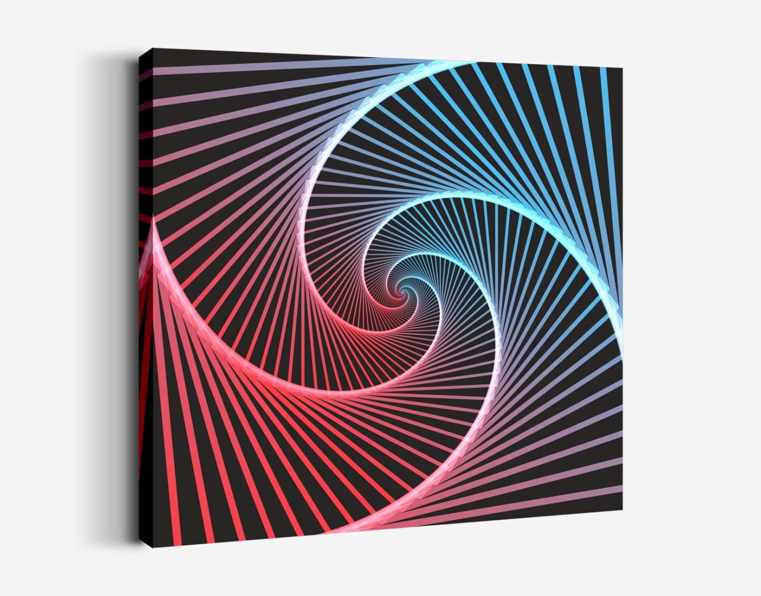 Kırmızı Mavi Spiral Deseni