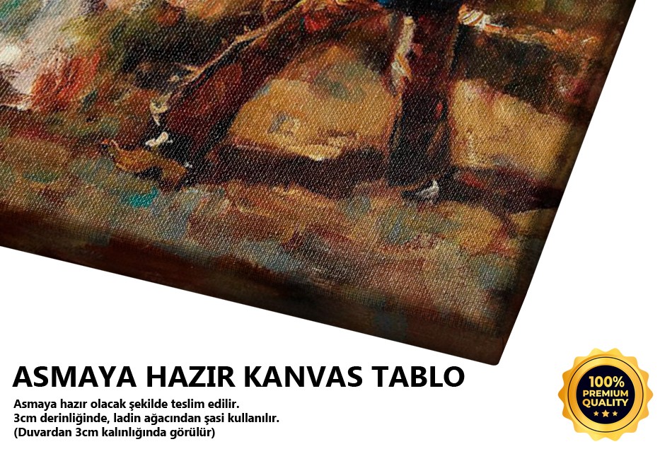 Vahşi At Üzerinde Tablo