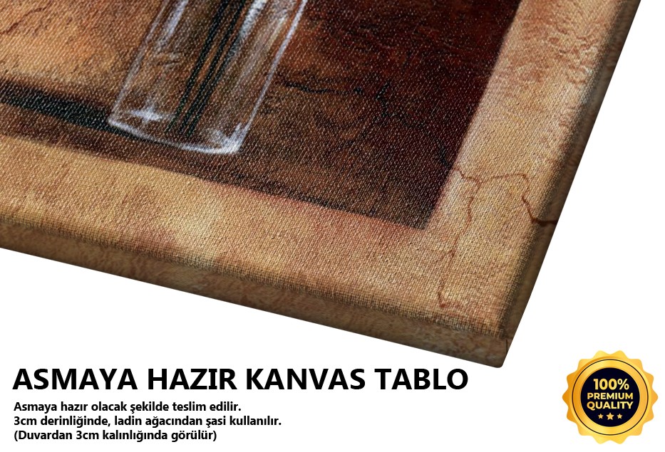 Bardakta Çiçekler Tablo