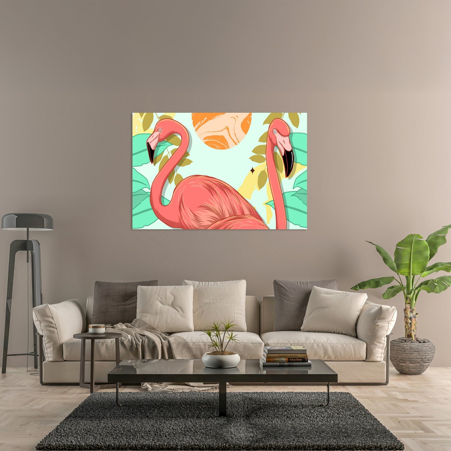 Romantik Flamingolar 5 Tablo