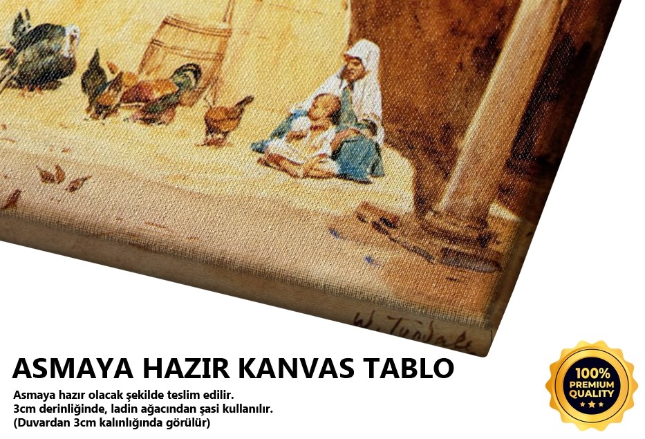 Fuya Teyende Bir Avlu - Kahire Tablo