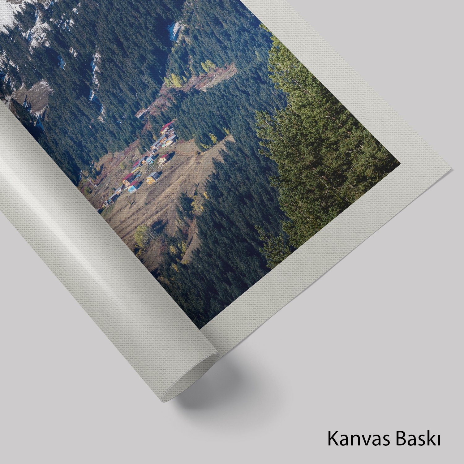 Karlı Dağlar ve Yayla Evleri