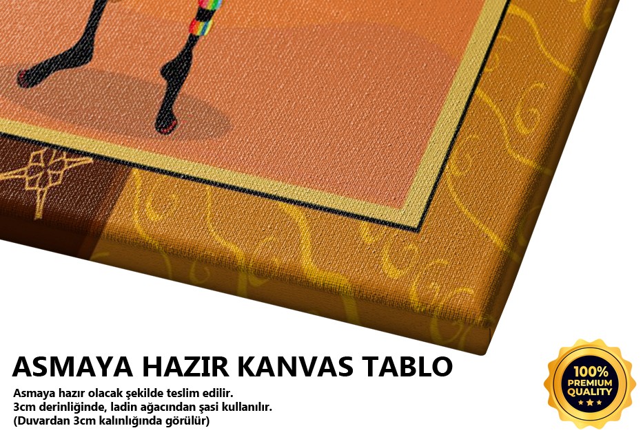 Afrikalı Kadın Tablo