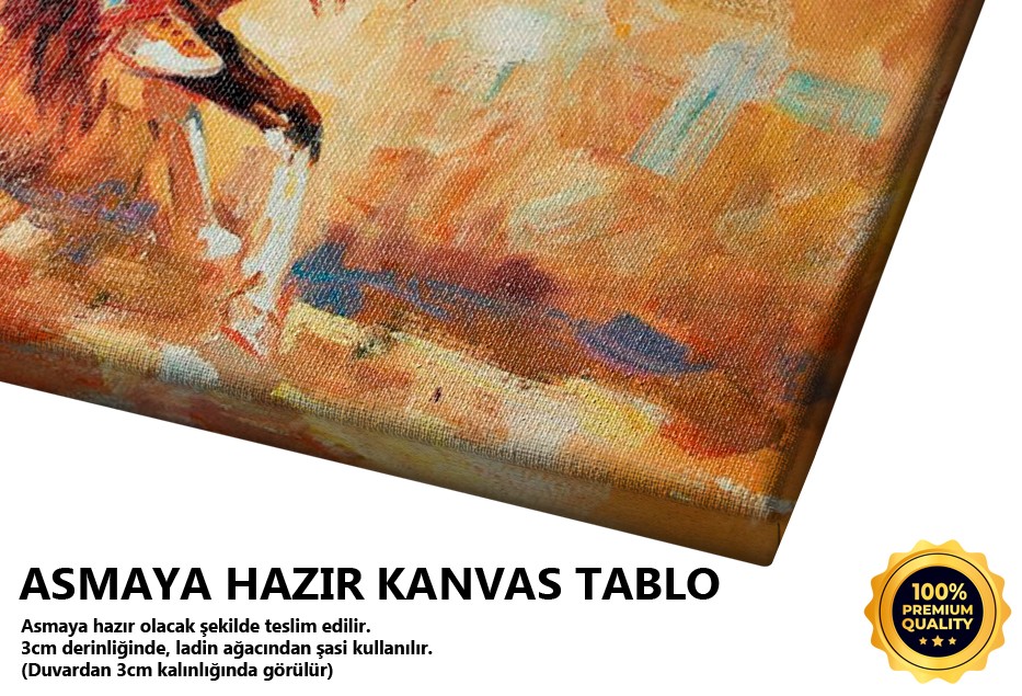 At Binmiş Savaşçı Tablo