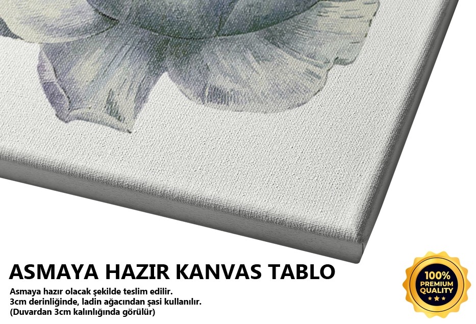 Mavi Çiçek Tablo