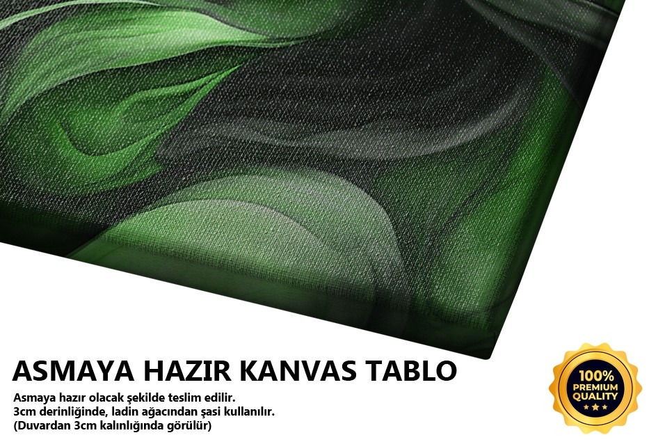 Yeşil Siyah Dalgalar
