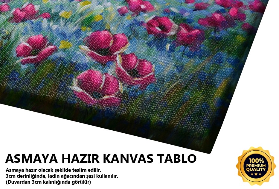 Çiçekli Manzara Tablo