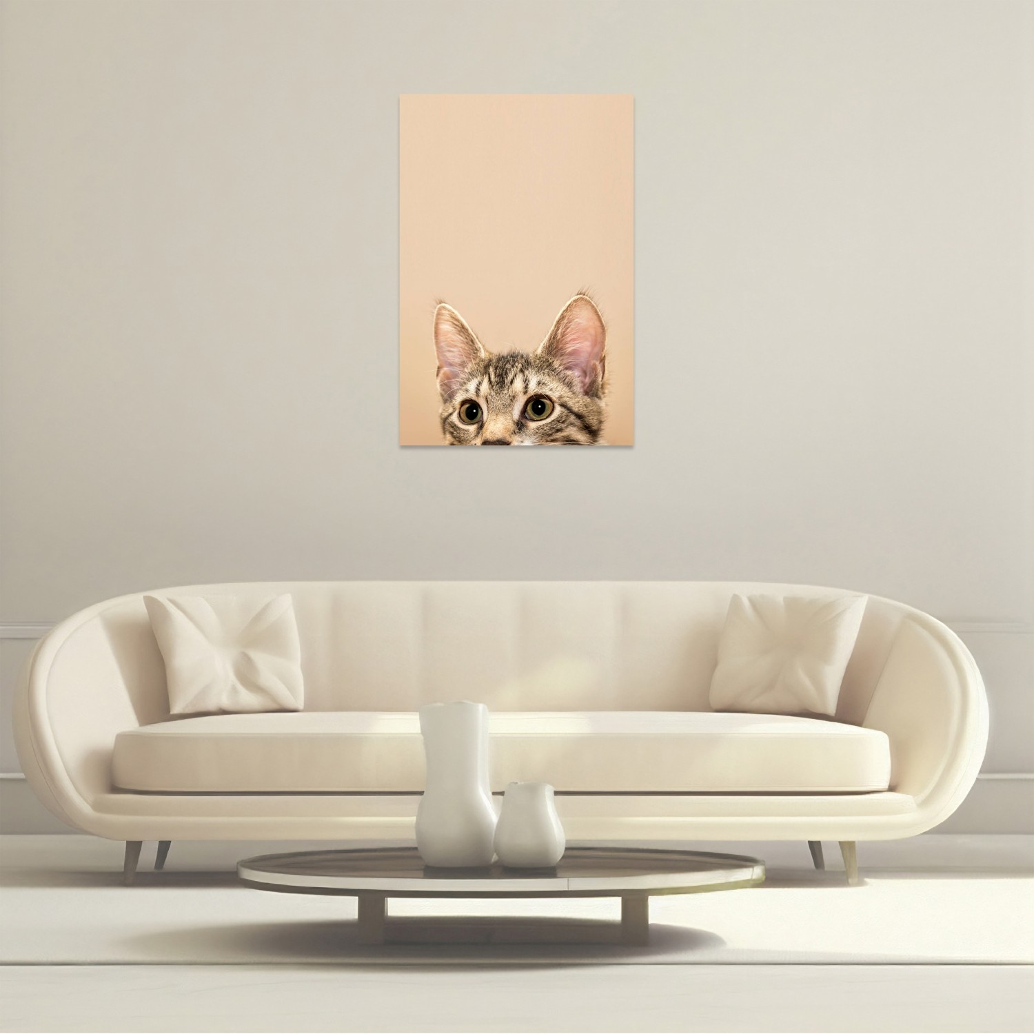 Kedi Gözü Pembe Tablo