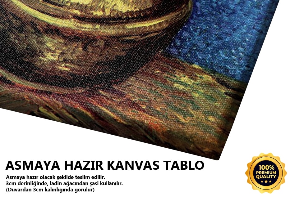 Bakır Vazoda Çiçekler, 1887 Tablo