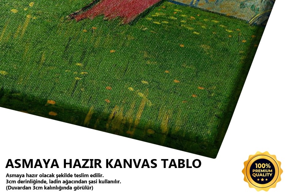 Arles Ve Çiçek Görünümündeki Bahçeleri Tablo