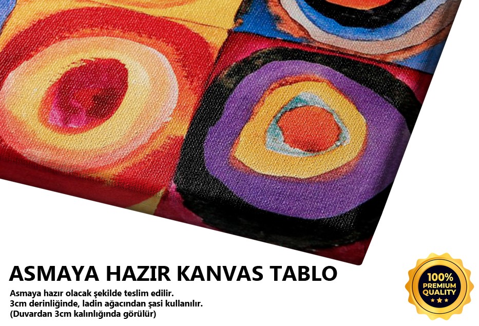 Farbstudie Quadrate Tablo