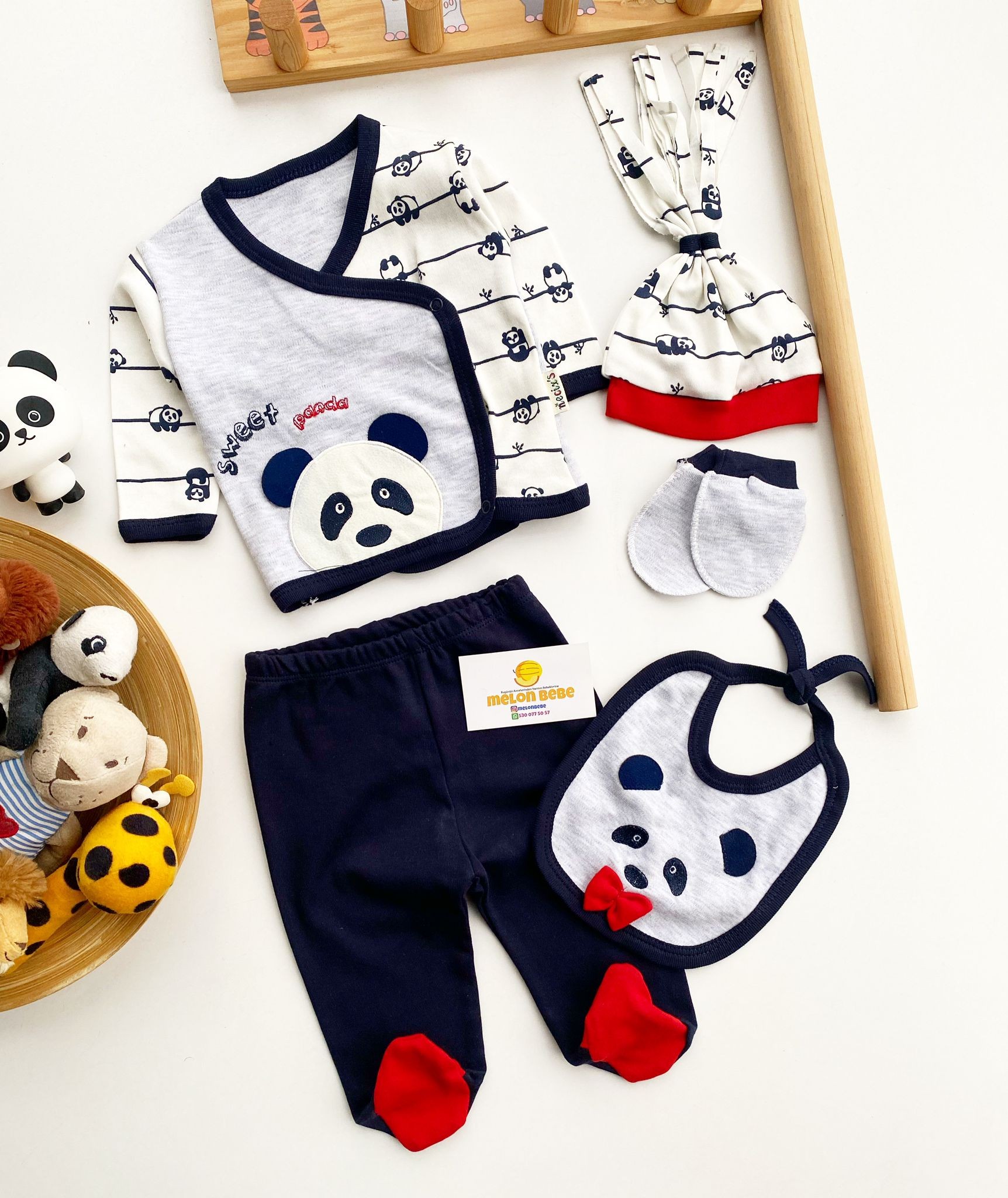 Panda 5 Parça Hastane Çıkış Seti