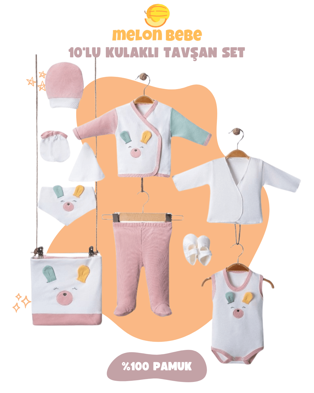 10'lu Kulaklı Tavşan Set