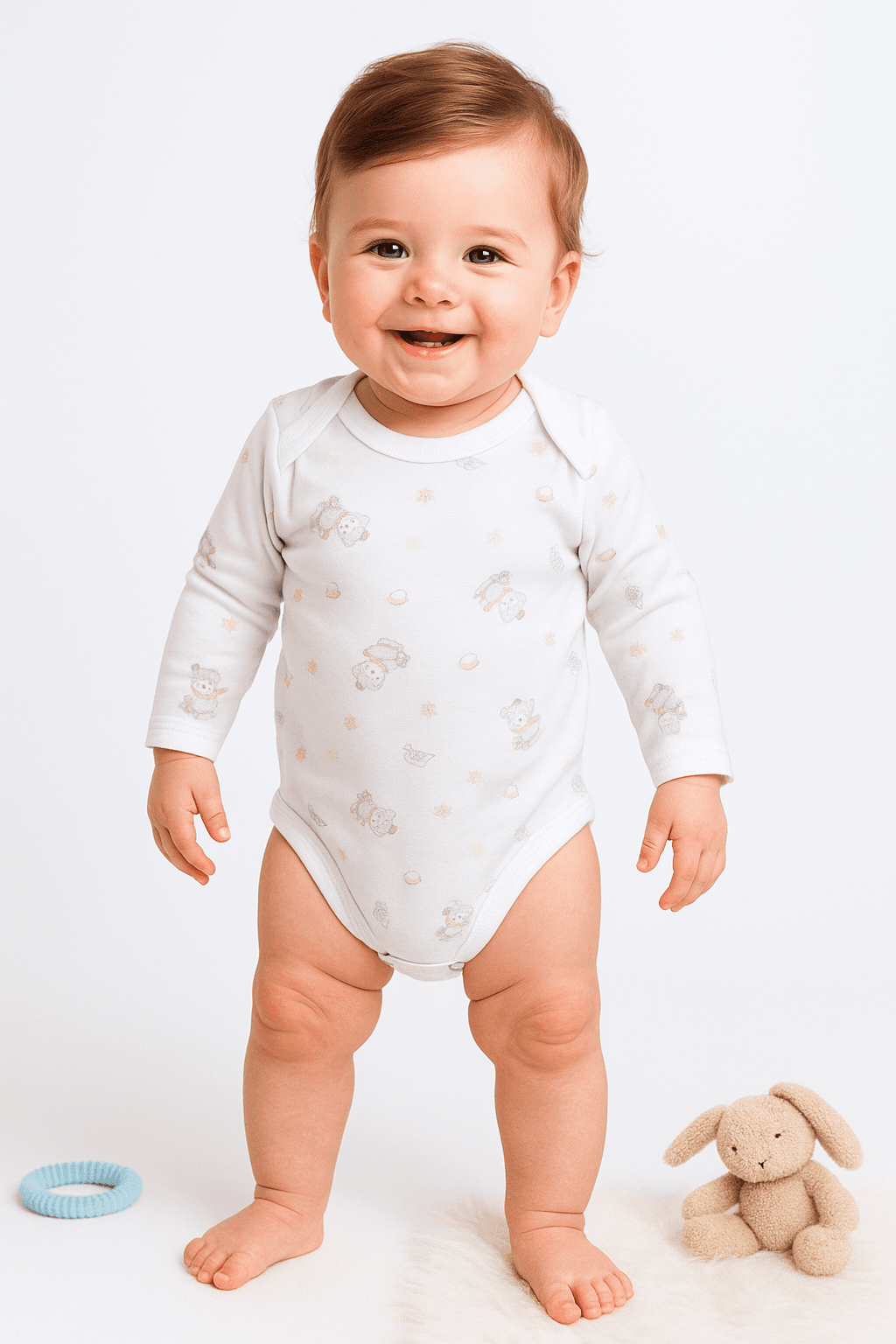 Sevimli Dostlar Çıtçıtlı Uzun Kollu Body