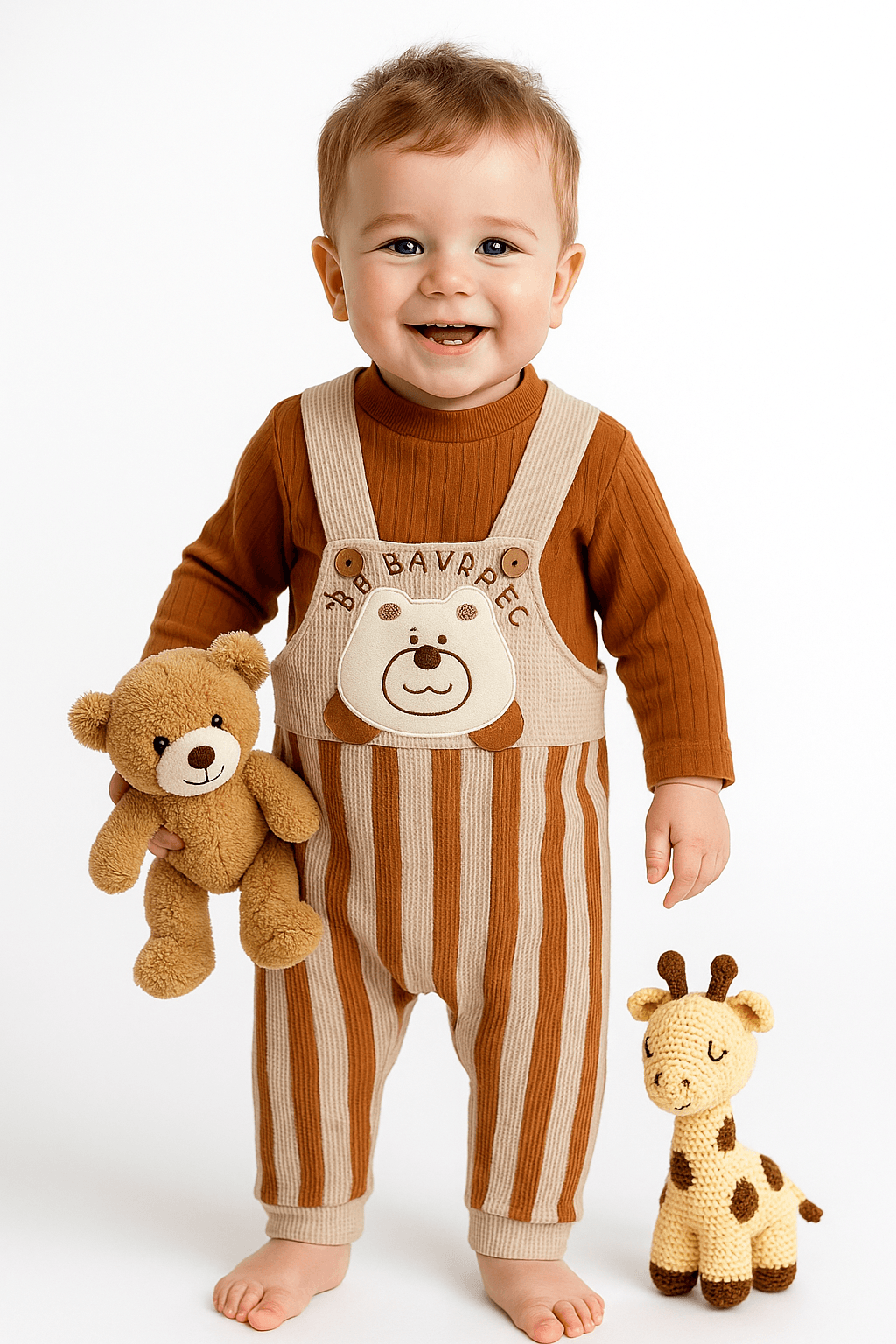 Handsome Bear 2'li Salopet Set