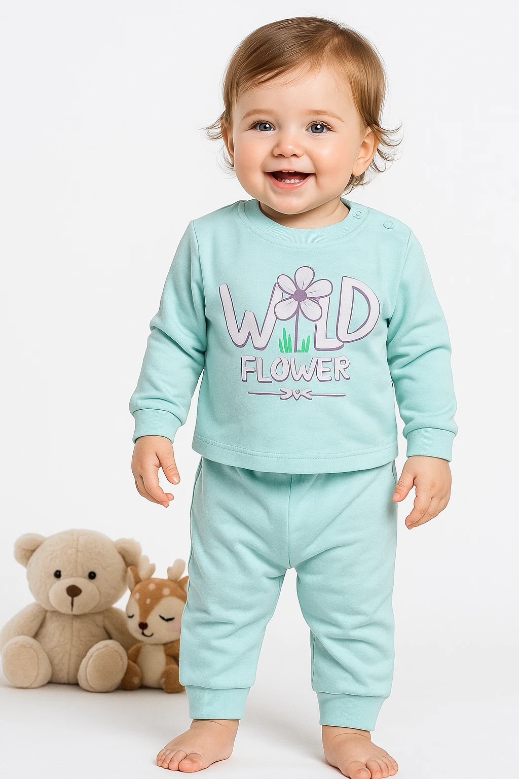 🌟 Bugüne Özel İndirim – 2’li Kız Bebek Takımı %100 Pamuk