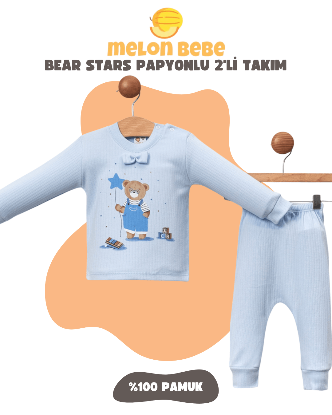 Bear Stars Papyonlu 2'li Takım