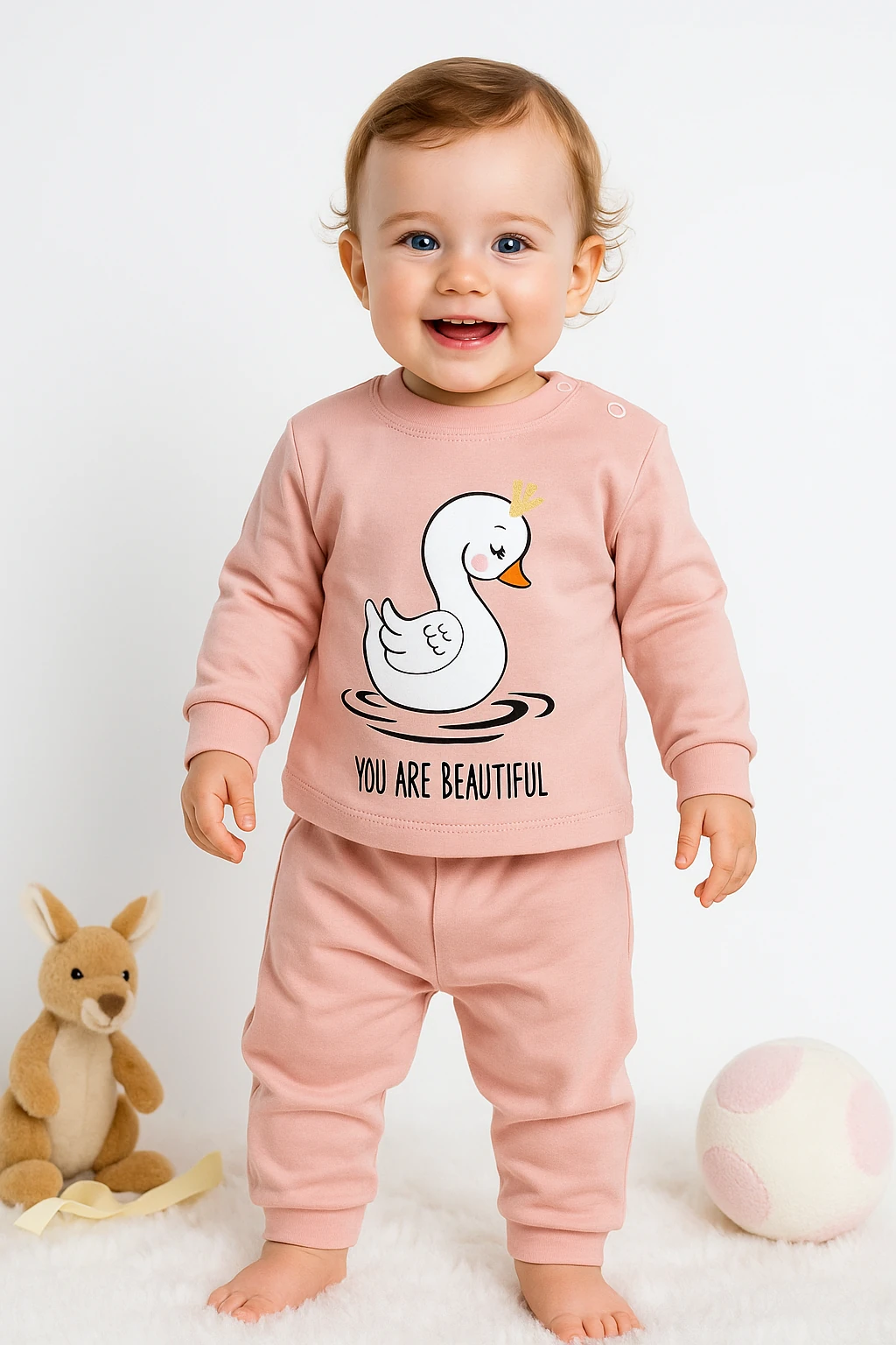 🌟 Bugüne Özel İndirim – 2’li Kız Bebek Takımı %100 Pamuk