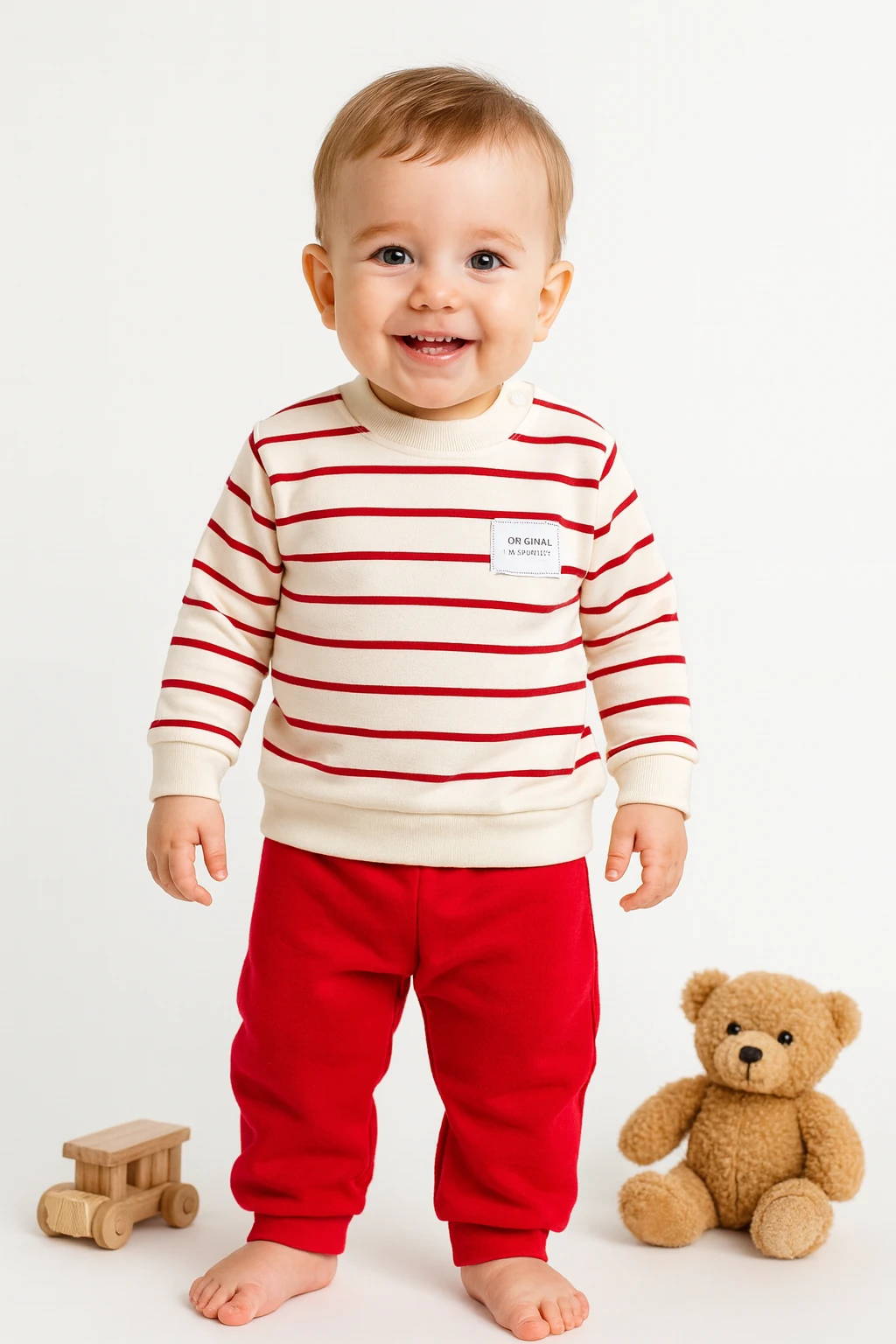 🌟 Bugüne Özel İndirim – 2’li Erkek Bebek Takımı %100 Pamuk