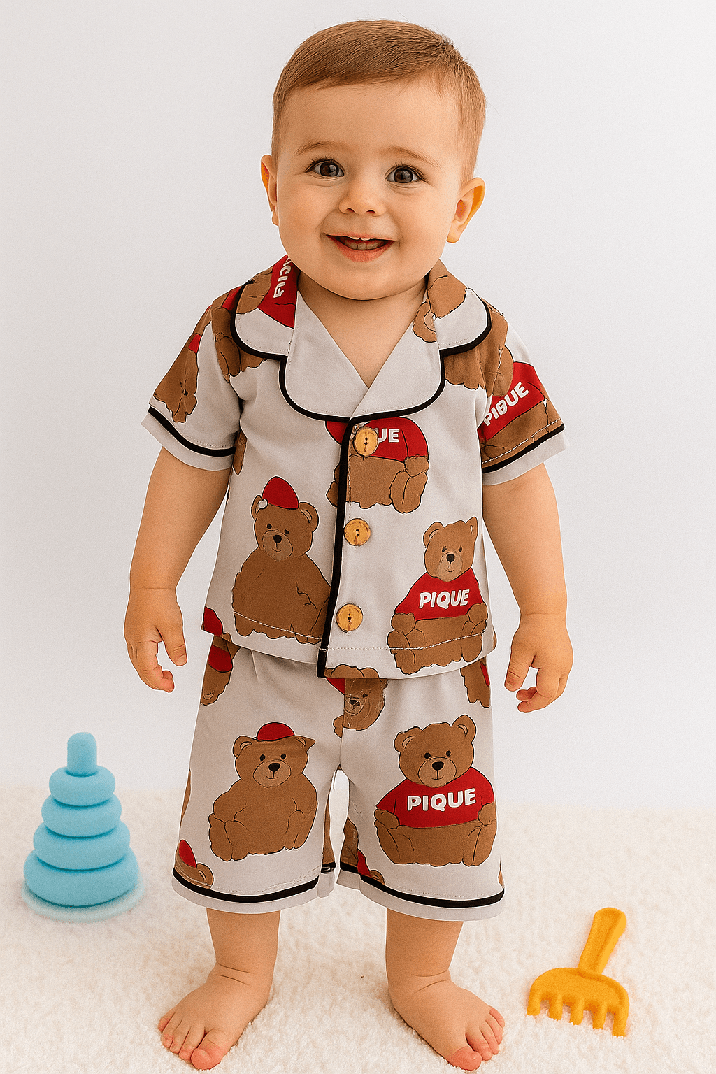 Cute Bear 2'li Yazlık Takım