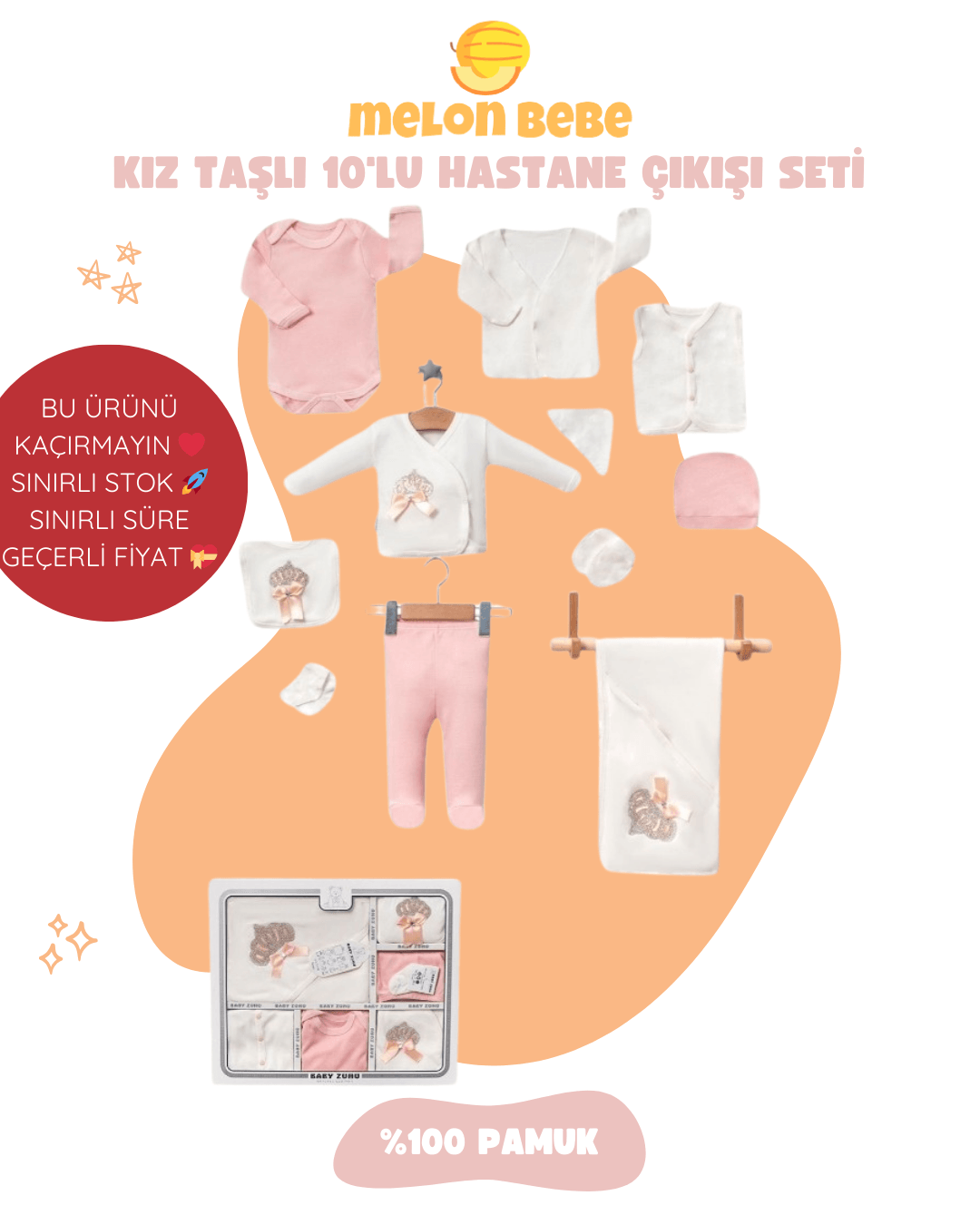 Kız Taşlı 10'lu Hastane Çıkışı Seti