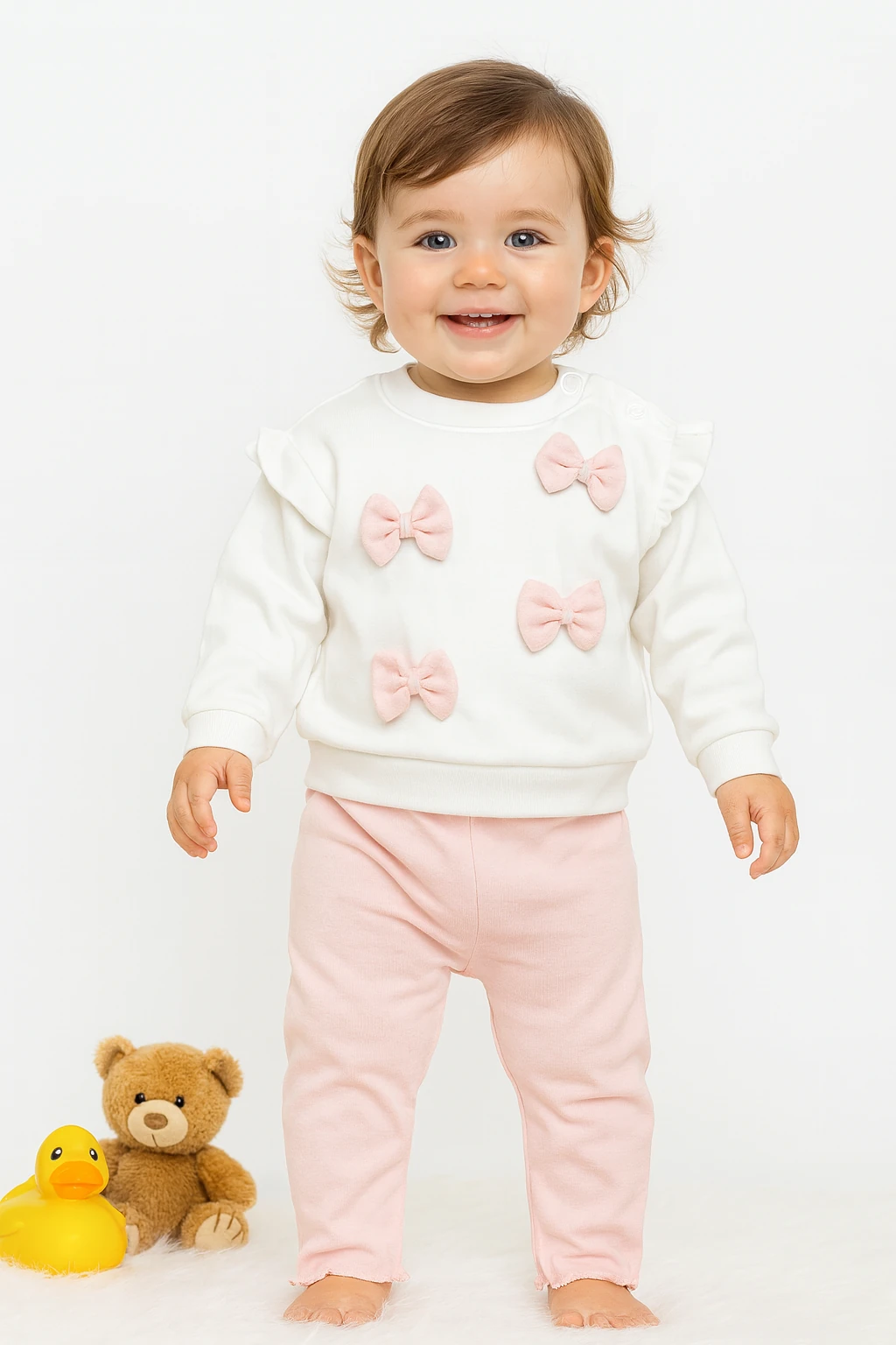 🌟 Bugüne Özel İndirim – 2’li Kız Bebek Takımı %100 Pamuk