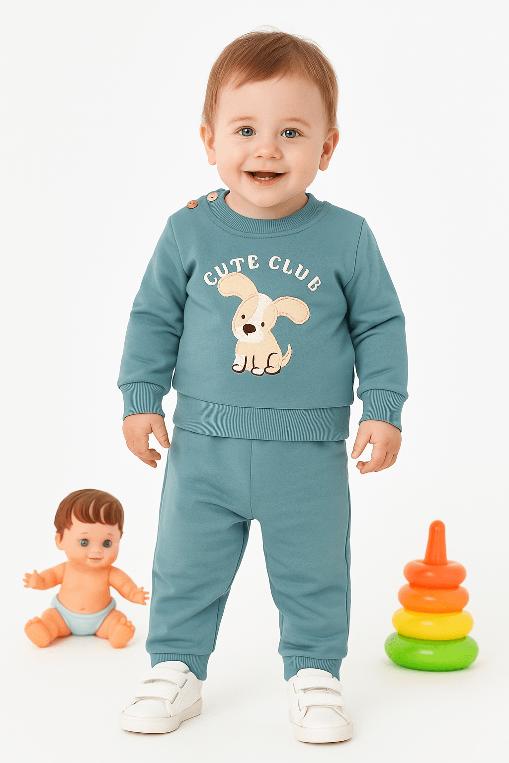Cute Club Nakışlı 2'li Takım