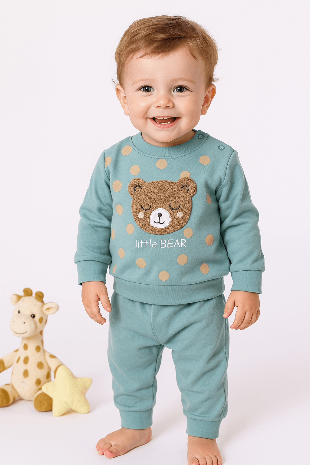 Little Bear Nakışlı 2'li Takım