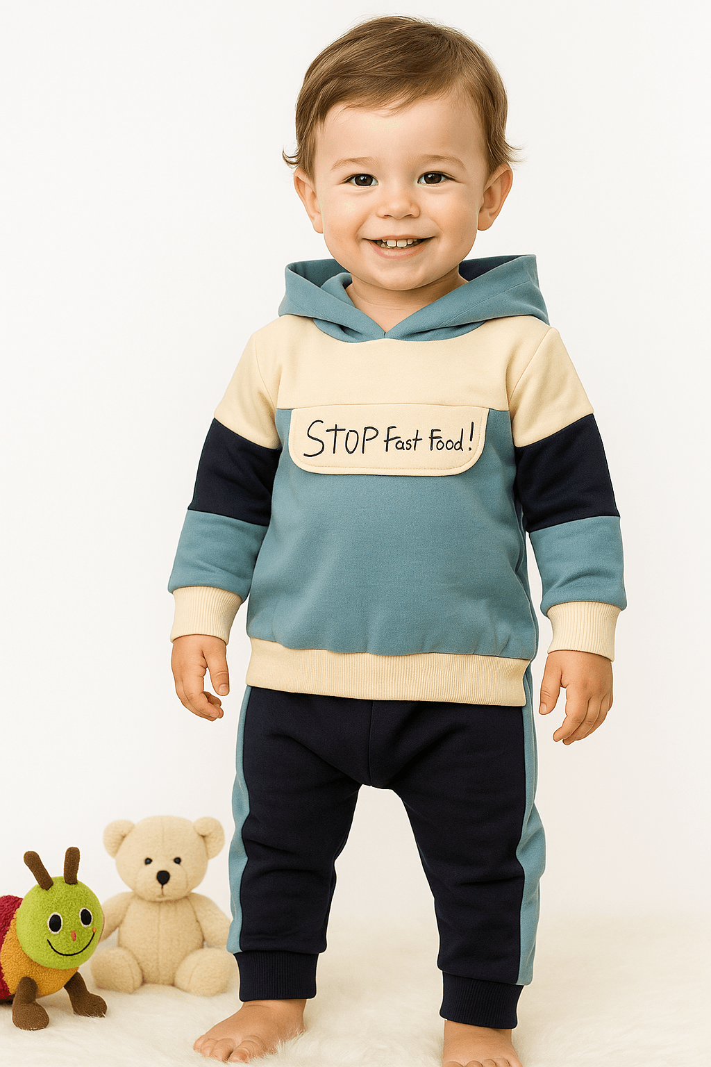 Stop Kapüşonlu 2'li Takım