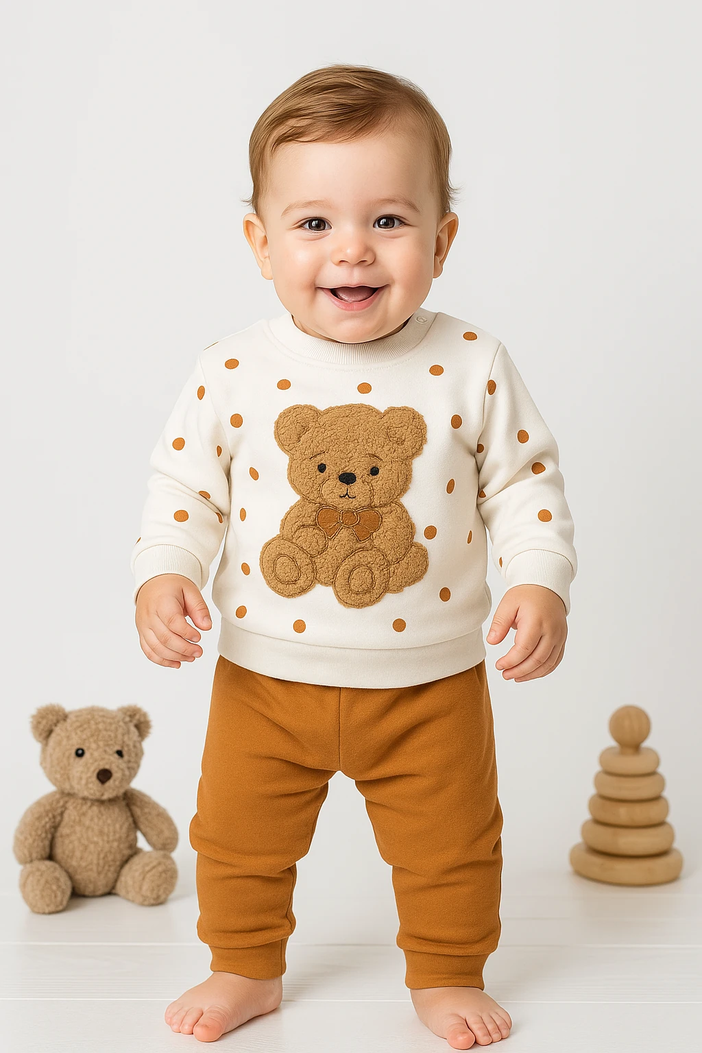 Ayıcık Nakışlı 2'li Takım