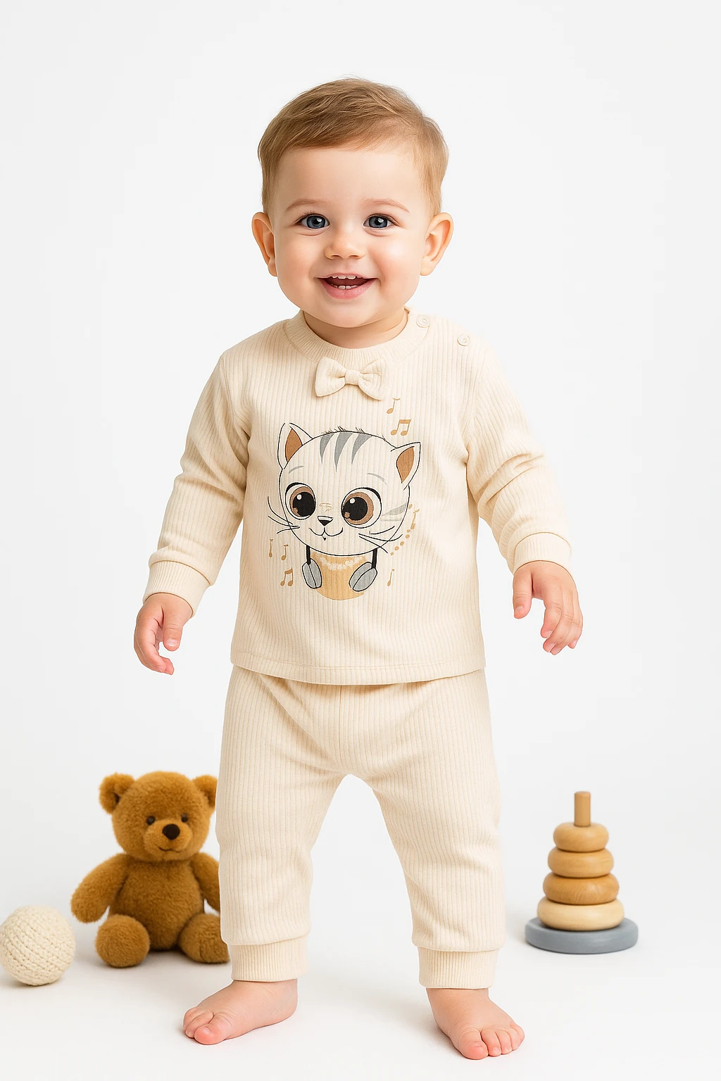 🌟 Bugüne Özel İndirim – 2’li Erkek Bebek Takımı %100 Pamuk