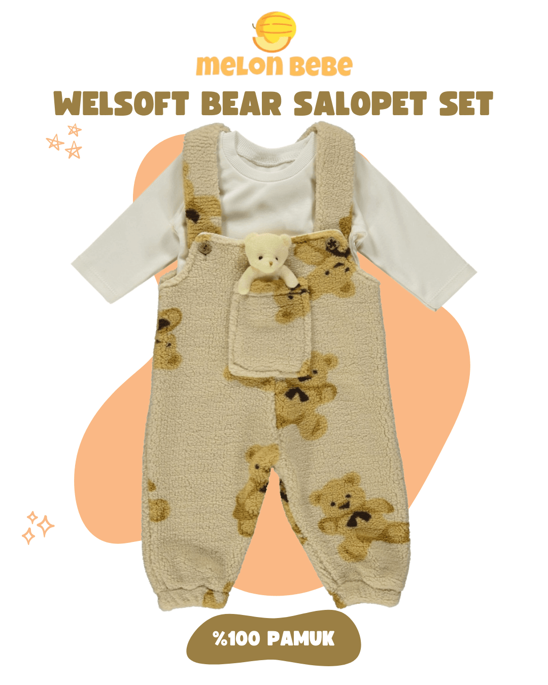 Welsoft Bear Salopet Set